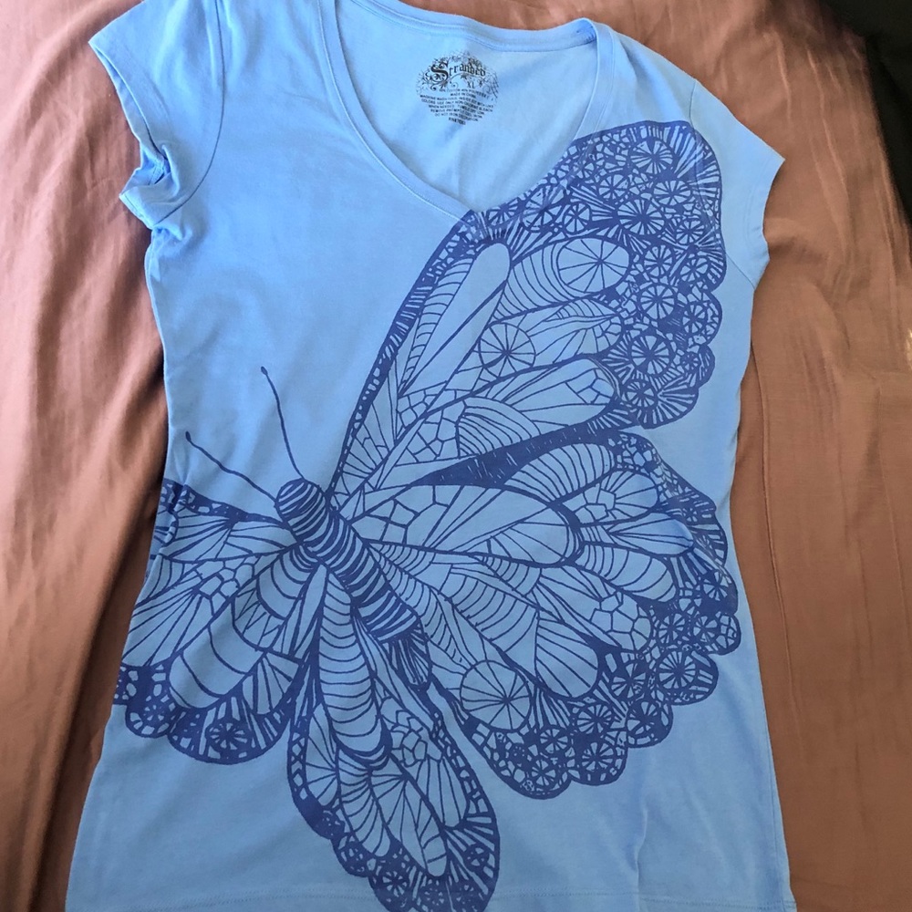 Blue Butterfly Tee